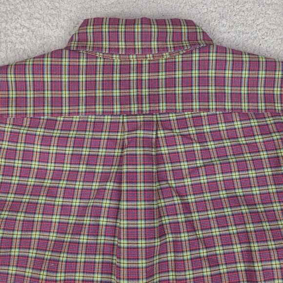 Ralph Lauren Shirt Mens Large Red Multicolor Plaid Button Down Long Sleeve - Picture 11 of 16